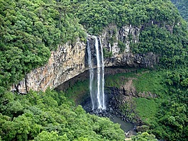caracol,瀑布,巴西