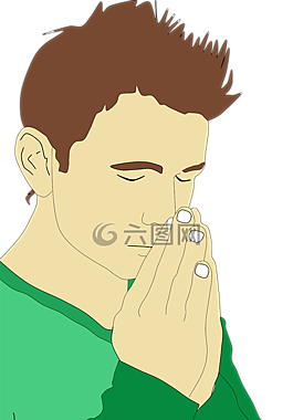 男孩,神,男