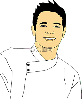 男孩,廚師,食品