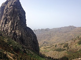 山,石,旅行
