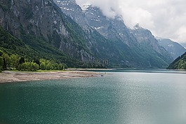 瑞士,高山,湖