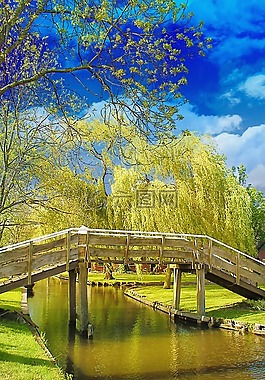 橋,運河,旅行