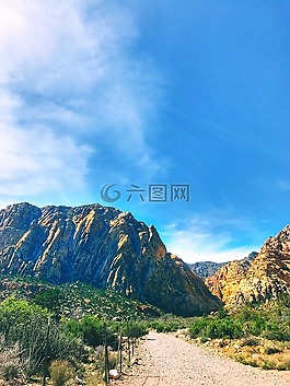 山,高原,云