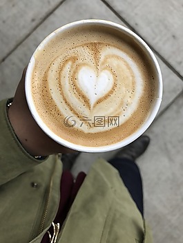 咖啡,熱,喝