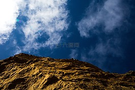 藍(lán)色,天空,云