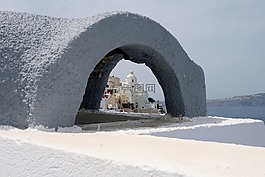 圣托里尼島,教會,圓頂