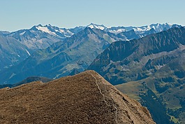 奧地利,山,景觀