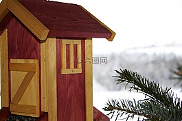 鳥舍,冬天,雪