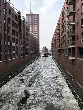 架构,汉堡,水