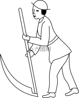 漫畫人物,作物,原野
