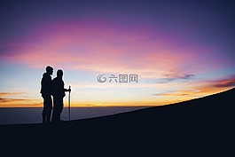 山,高原,云