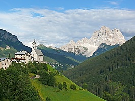 山,白云巖,村