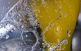 短期接觸,慢動作,水