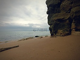 海灘,法國,沙