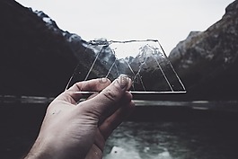 冰,手,黑暗