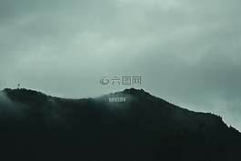 黑暗,黑色和白色,天空