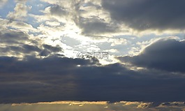太陽,云,天空