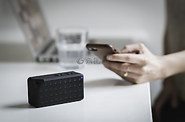 人,模糊,揚聲器