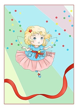仙女,五彩紙屑,度假