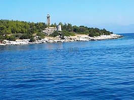 夏天,蓝色,海洋