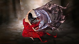 风,面纱,跳转