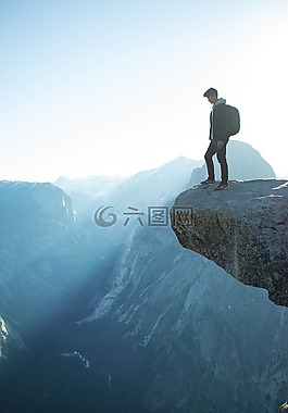 山,高原,云