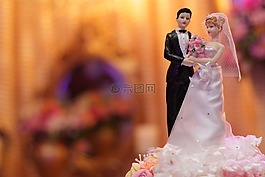 頂部的蛋糕,婚姻,新娘