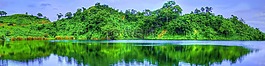 全景圖,湖全景,山全景
