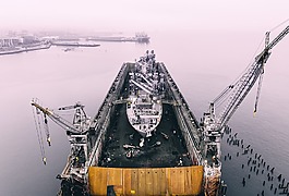船舶,起重機,水