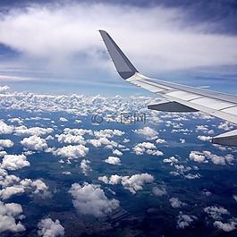 藍(lán)色的天空,旅長(zhǎng)的天空,飛機(jī)