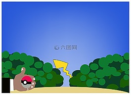 球,口袋妖怪去,花園
