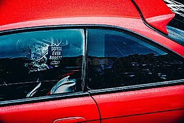 紅色,車,車輛