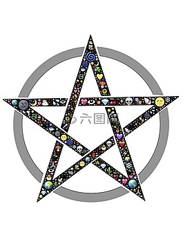 五角星,pentangle,明星