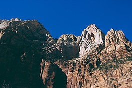 藍(lán)色,天空,石