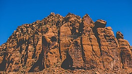 藍(lán)色,天空,石
