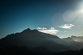 黑暗,日出,阳光