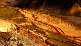 景观,冰川径流,自然