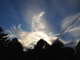 云,模式,天空