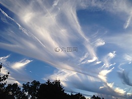 云,天空,模式
