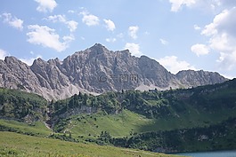 頂部的池,阿爾高阿爾卑斯山,高山