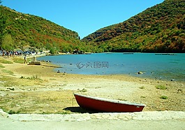 假期,海灘,夏季