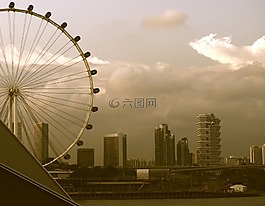 新加坡,日落,天空