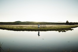湖,水,綠色