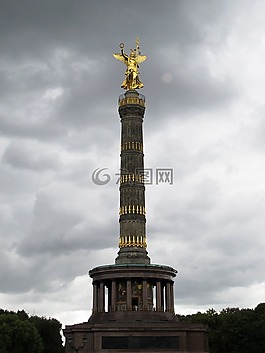 siegessäule,柏林,具有里程碑意义