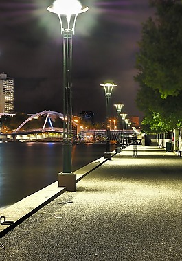 墨爾本,城市,行人路