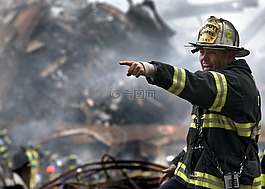 消防員,廢墟,9 11