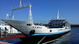 時間,游船,海