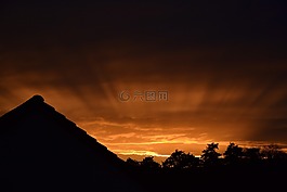 日落,太阳,大自然日落