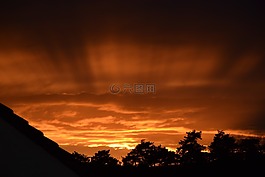 日落,太阳,大自然日落