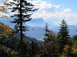 山,心情,霧
